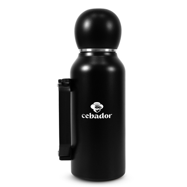 YerbaGo – Thermos with Mate Gourd and Bombilla 1.3 L – black