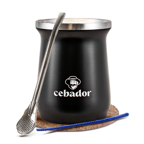 Yerba Mate Accessories Set: thermal mate gourd TermoMate PRO + bombilla