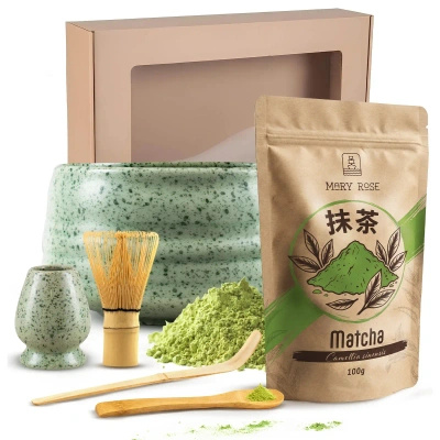 Matcha tea brewing gift set