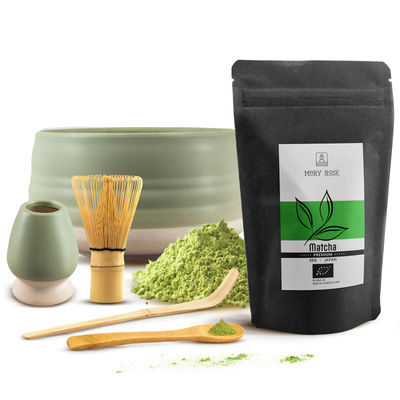 PREMIUM Matcha Tea Brewing Set: Japanese Organic Matcha 30g + Accessories