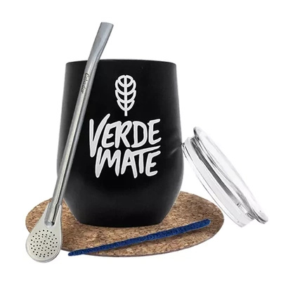 Yerba Mate Accessories Set: thermal mate gourd TermoLid + bombilla