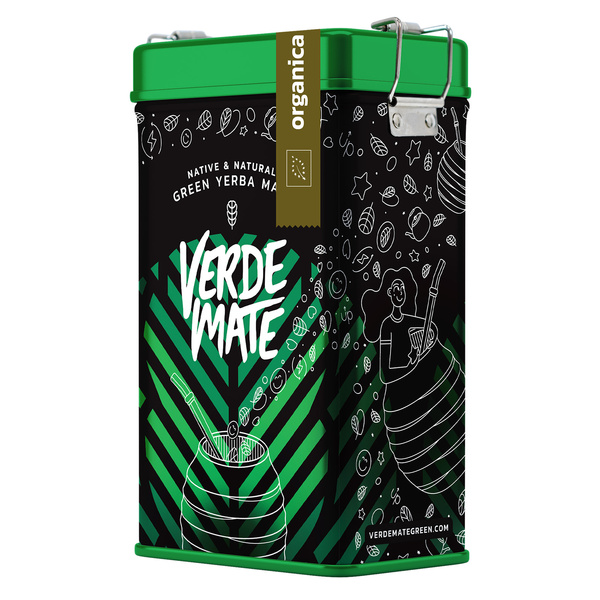 Yerbera – Tin can + Verde Mate Green Organica 0.5kg