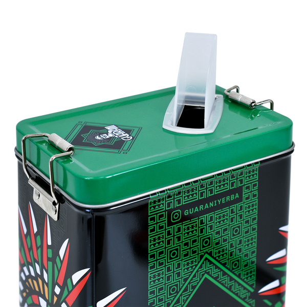 Yerbera – Tin can + Guarani Silueta 0.5kg