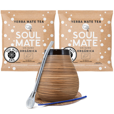 Yerba mate set Bombilla Calabash Mate gourd
