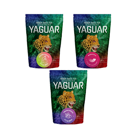 Yerba Mate Yaguar Fruit set 3x500g 1.5kg