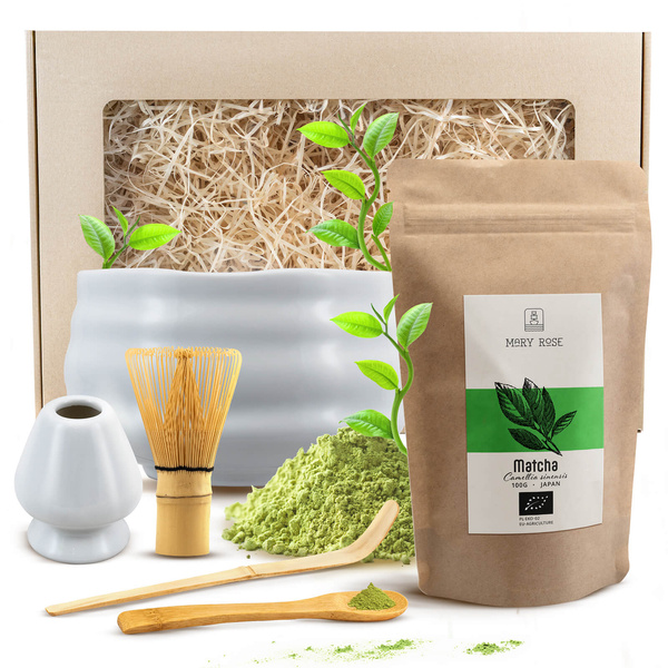 Matcha tea brewing gift set