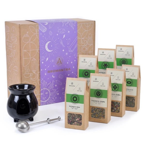 Esoteric Gift Set: Teas to Strengthen the 7 Chakras + Accessories