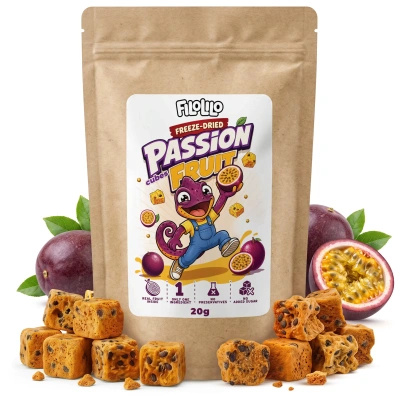 FiloLilo – Freeze-dried passion fruit cubes 20g