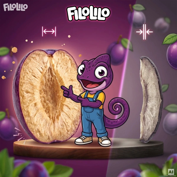 FiloLilo – Freeze-dried plum halves 20g