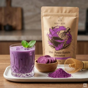 Colourful Matcha Set: Purple Matcha + Blue Matcha