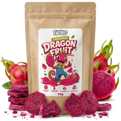 FiloLilo – Freeze-dried dragon fruit slices 20g
