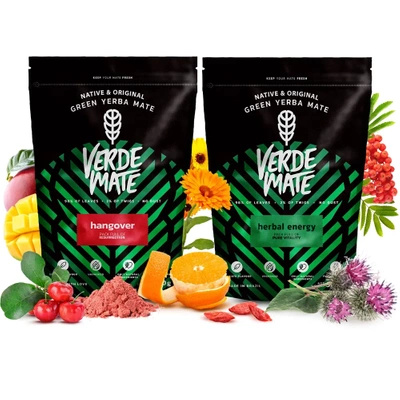 Yerba Mate Set: Verde Mate Herbal Energy + Hangover 2x500g