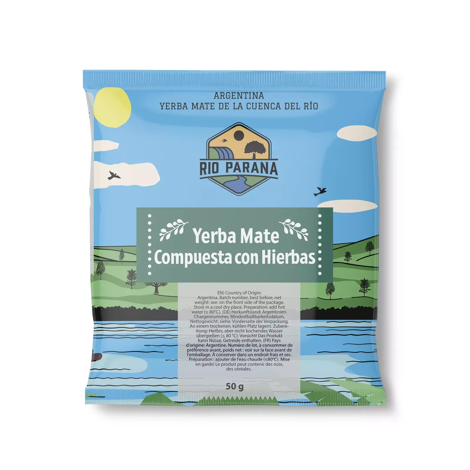 Rio Parana Compueasta con Hierbas – packaging