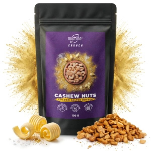 Nustino Crunch – Roasted Cashews – Golden Salted Butter 100g