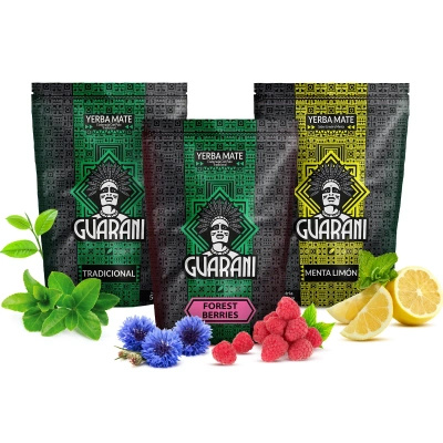Set Yerba Mate Guarani various flavours 3x500g