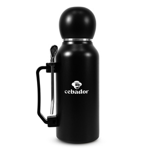 YerbaGo – Thermos with Mate Gourd and Bombilla 1.3 L – black