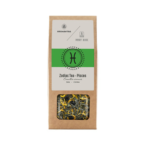 Set for Pisces: zodiac tea + magic gemstone