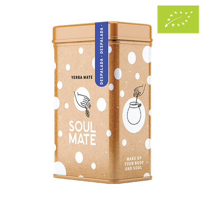 Yerbera – Tin can + Soul Mate Orgánica Despalada 0.5kg