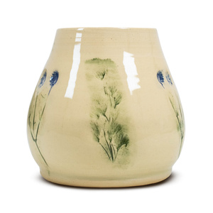 Ceramic Mate Cup Flora Blue 300ml – Crater series