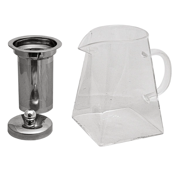 Dimensions of the 950ml teapot with infuser: height 14cm