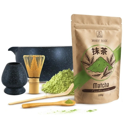 Matcha Tea Brewing Set: Matcha 100g + Accessories