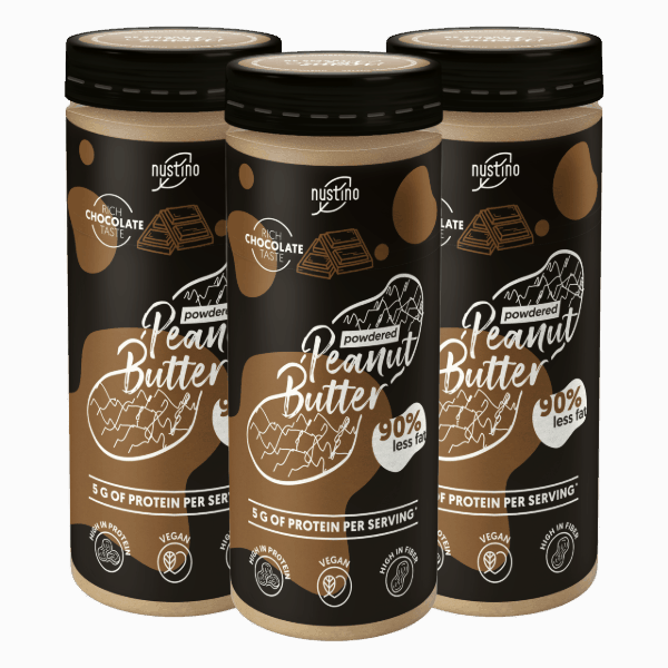 Nustino Powdered Peanut Butter 3x200g Chocolate