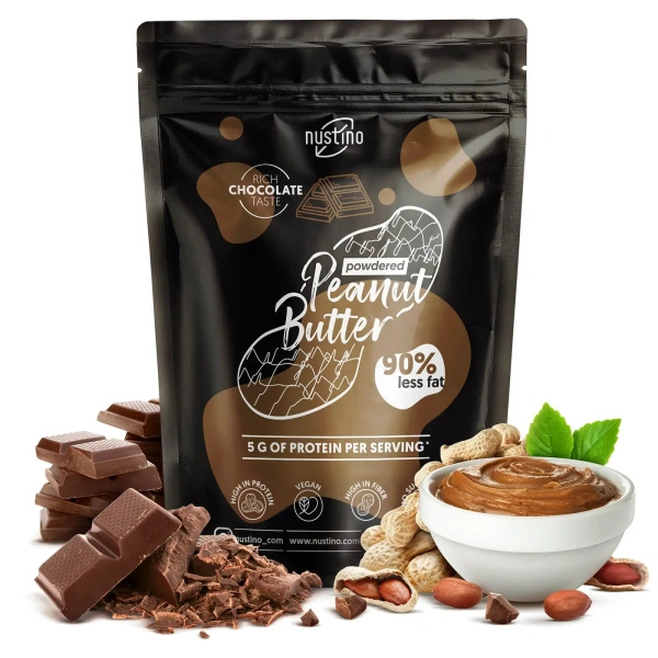 Powdered Peanut Butter Gift Set Nustino: Pure + Chocolate + Pistachio & Chocolate 3x400g