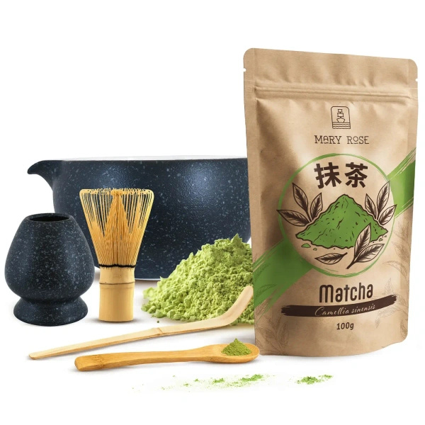 Matcha Tea Brewing Set: Matcha 100g + Accessories
