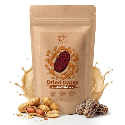 Nustino Bites – Dried Dates – Creamy Peanut Butter 100g