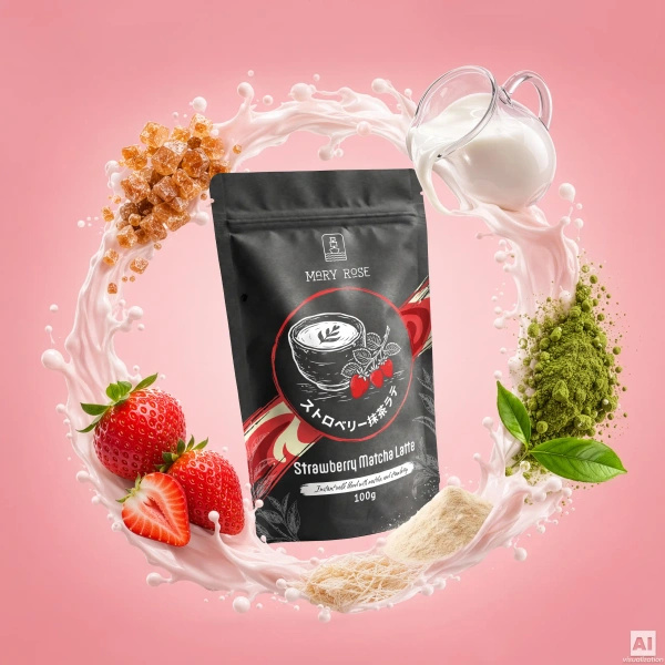 Mary Rose – Strawberry Matcha Latte 100g