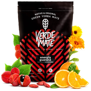 Christmas Gift Set Yerba Mate Verde Mate Energía Guaraná 500g + Gourd and Bombilla