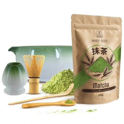 Matcha Tea Brewing Set: Matcha 100g + Accessories