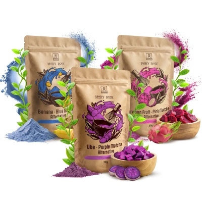 Colourful Matcha Set: Blue Matcha + Pink Matcha + Purple Matcha