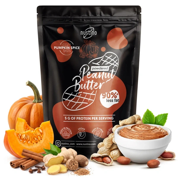 Nustino – Powdered Peanut Butter – Pumpkin Spice (no sugar added) 400g