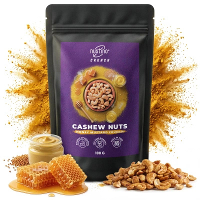 Nustino Crunch – Roasted Cashews – Honey Mustard Crunch 100g