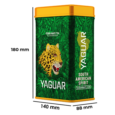 Yerbera – Tin can + Yaguar Silueta 0.5 kg