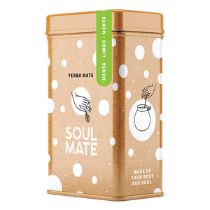 Yerbera – Tin can + Soul Mate Orgánica Menta Limon 0.5kg