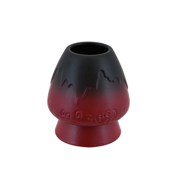 Kusenaoshi – Ceramic Chasen Holder – Mountain (red)