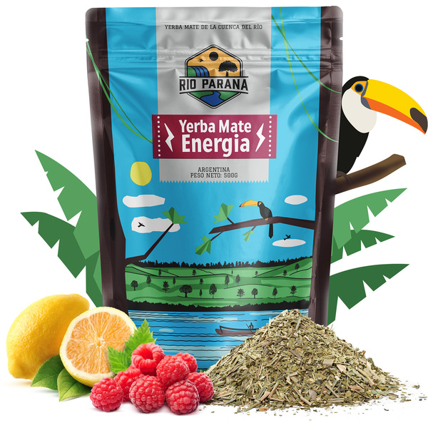 Yerba Mate Set Rio Parana 500g 0.5kg Yerbomos XL + Calabash + Bombilla