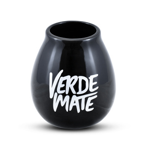 Black Verde Mate gourd + bombilla set