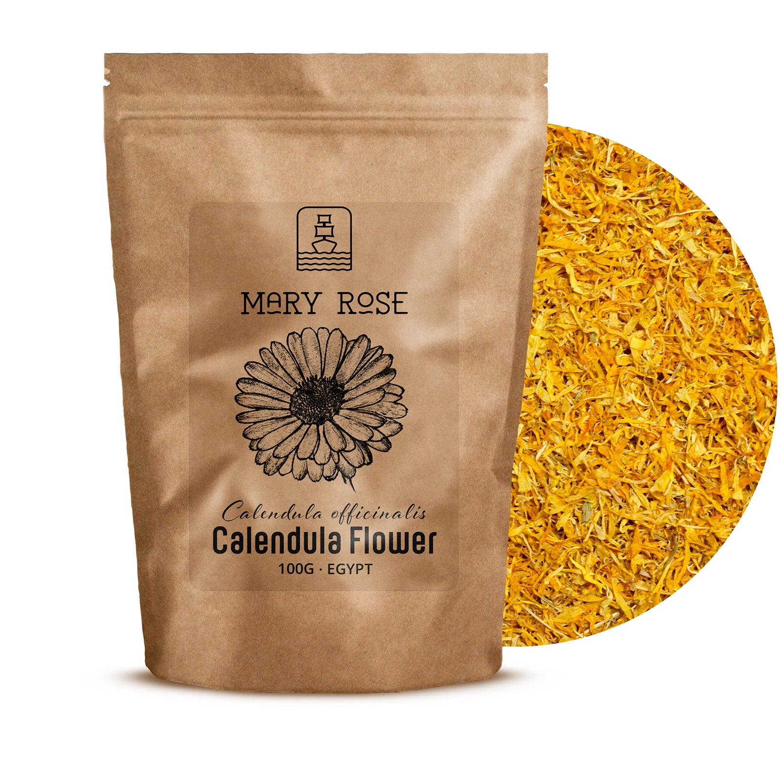 Mary Rose – dried marigold flowers