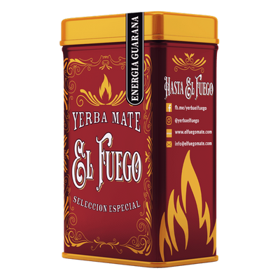 Yerbera – Tin can + El Fuego Energia Guarana 0.5kg