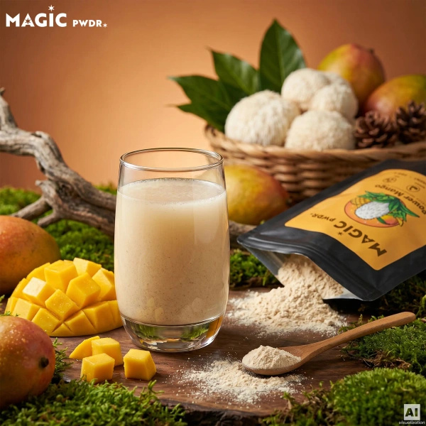 Magic Pwdr – Power Yerba & Mango – Focus & Gut Blend 400g