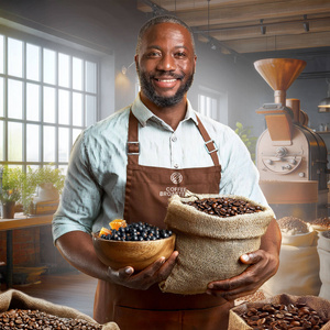 Coffee Broastery - Whole Bean Coffee Kenya Nyeri Speciality 400g