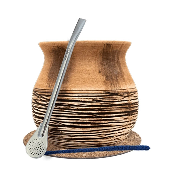 Set Gourd  + Bombilla 19cm