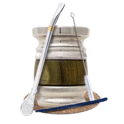 Yerba Mate Set of Accessories: Palo Santo + Bombilla Anillo