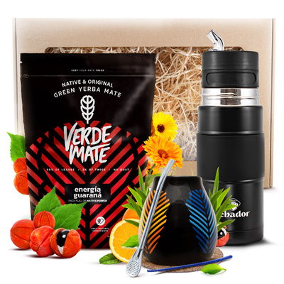 Yerba Mate Gift Set Verde Mate 400g 0,4kg + Yerbomos X
