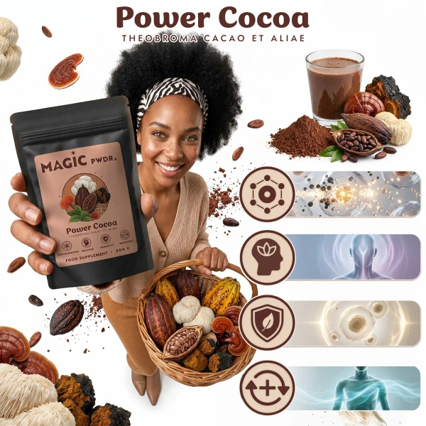 Magic Pwdr – Power Cocoa – Relax & Well-Being Blend 400g
