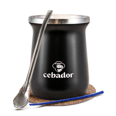 Yerba Mate Accessories Set: thermal mate gourd TermoMate PRO + bombilla