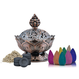 Set: cone incense + incense burner